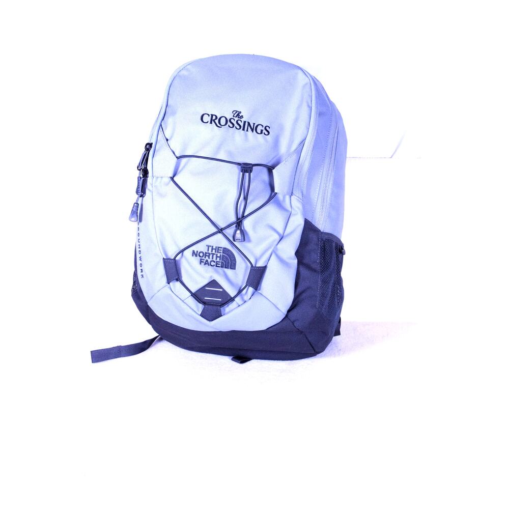 NEW The North Face Groundwork Backpack Grey/Black Custom Embroidered Laptop Case